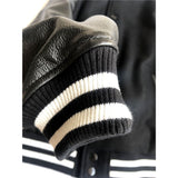 NXTLVL Wool × Leather Jacket – Noir Edition | Streetwear Essential