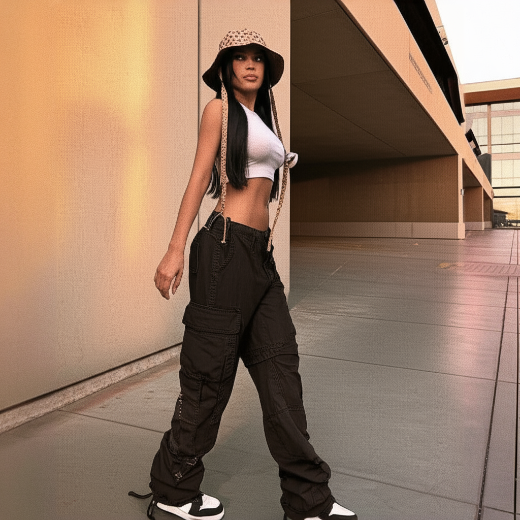 Utility Cargo Pants – Low-Waist Streetwear Essential