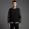 NXTLVL Wool × Leather Jacket – Noir Edition | Streetwear Essential