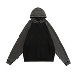 Oversized Two-Tone Hoodie – Monochrome Essential
