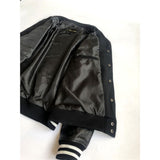 NXTLVL Wool × Leather Jacket – Noir Edition | Streetwear Essential