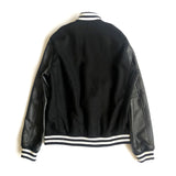 NXTLVL Wool × Leather Jacket – Noir Edition | Streetwear Essential