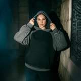 Oversized Two-Tone Hoodie – Monochrome Essential